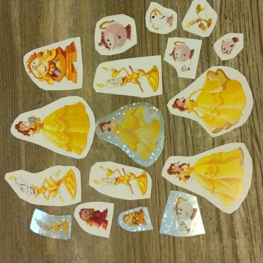 17 beauty and the beast stickers